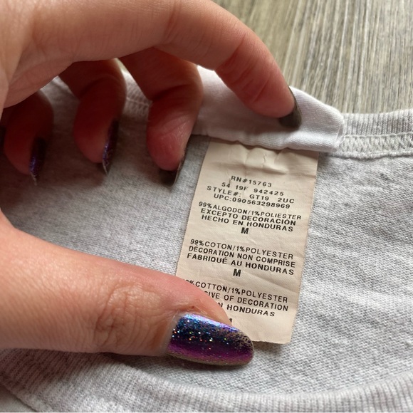 Gray Heathered Champion Aplique Short Sleeve T-Shirt - Picture 5 of 6